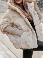Veste bomber femme à capuche