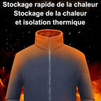 Veste matelassée homme double col
