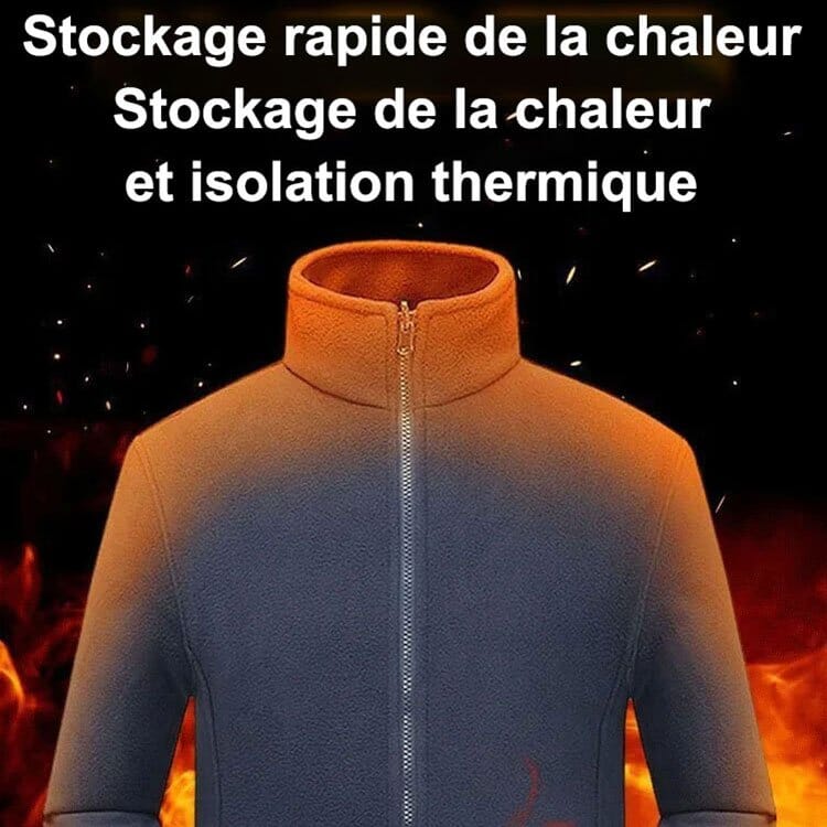 Veste matelassée homme double col