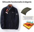 Veste matelassée homme double col