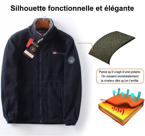 Veste matelassée homme double col