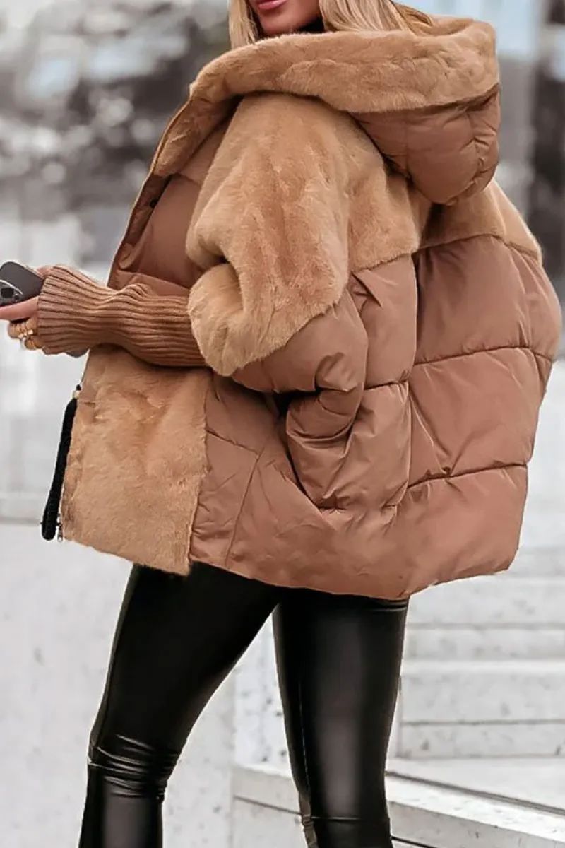 Veste bomber femme à capuche