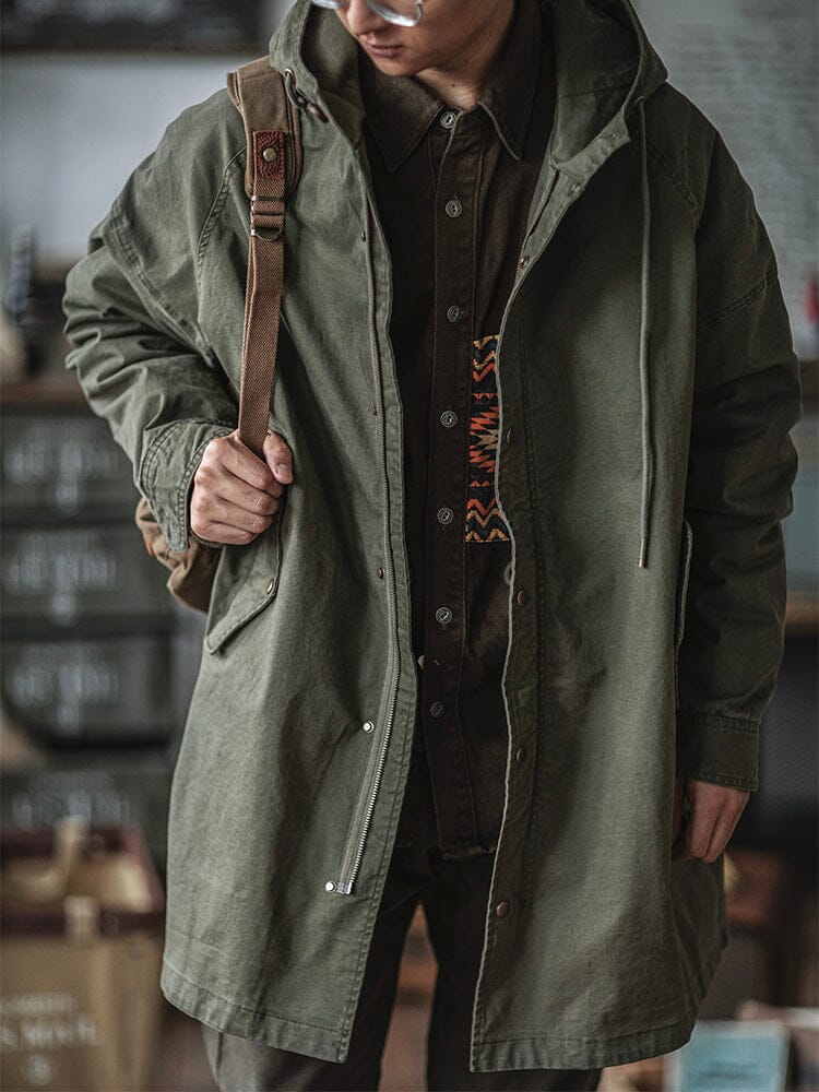 Parka homme style militaire M51 à capuche