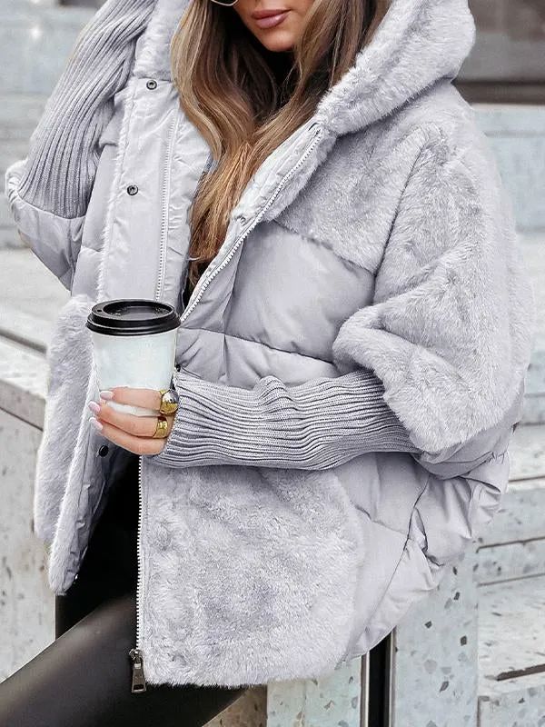 Veste bomber femme à capuche