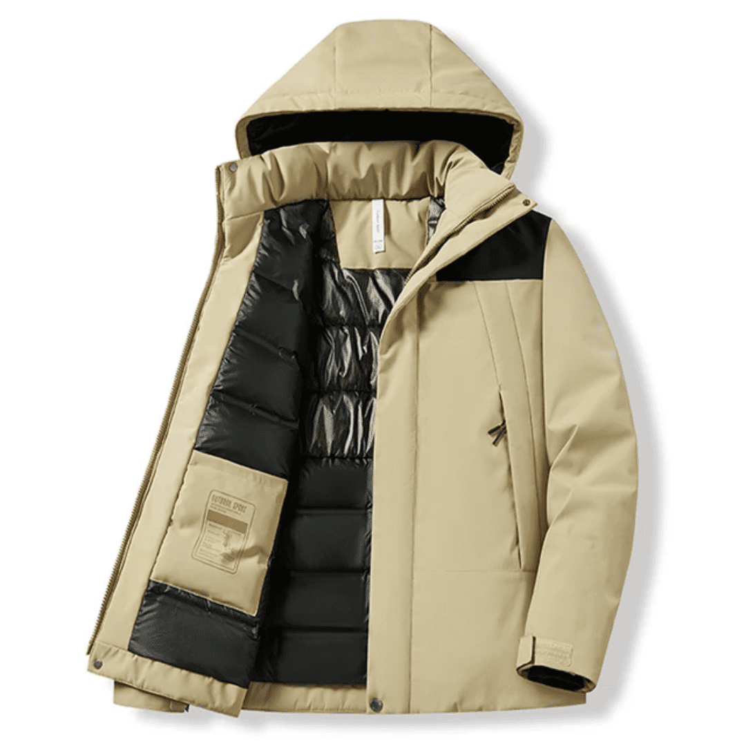Doudoune impermeable homme, vue de face
