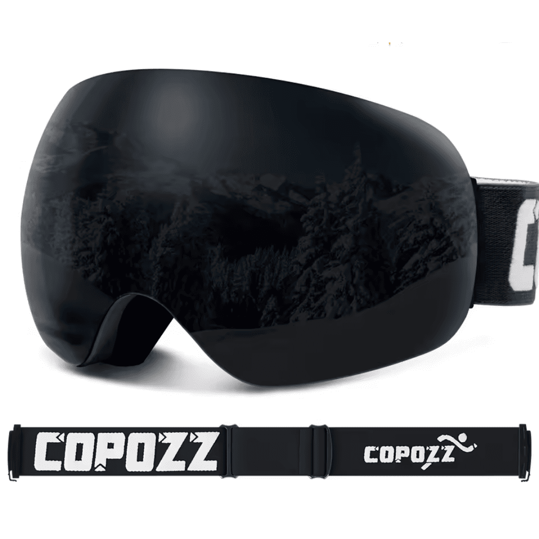 Détail de l'écran antibuée du masque de ski