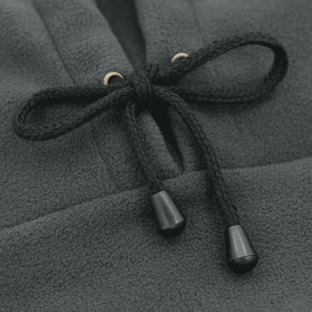 Détail de la matière polaire de la cagoule