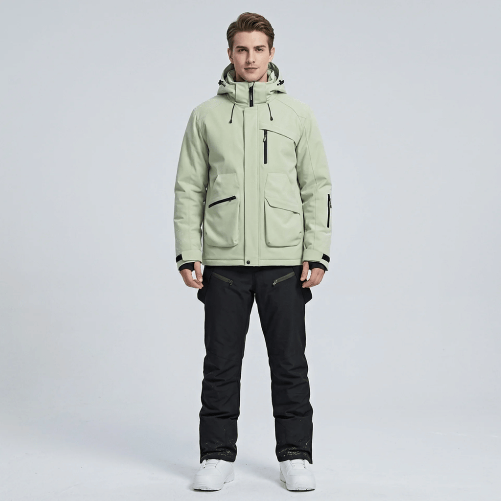 Ensemble de ski homme veste et salopette, vue de face