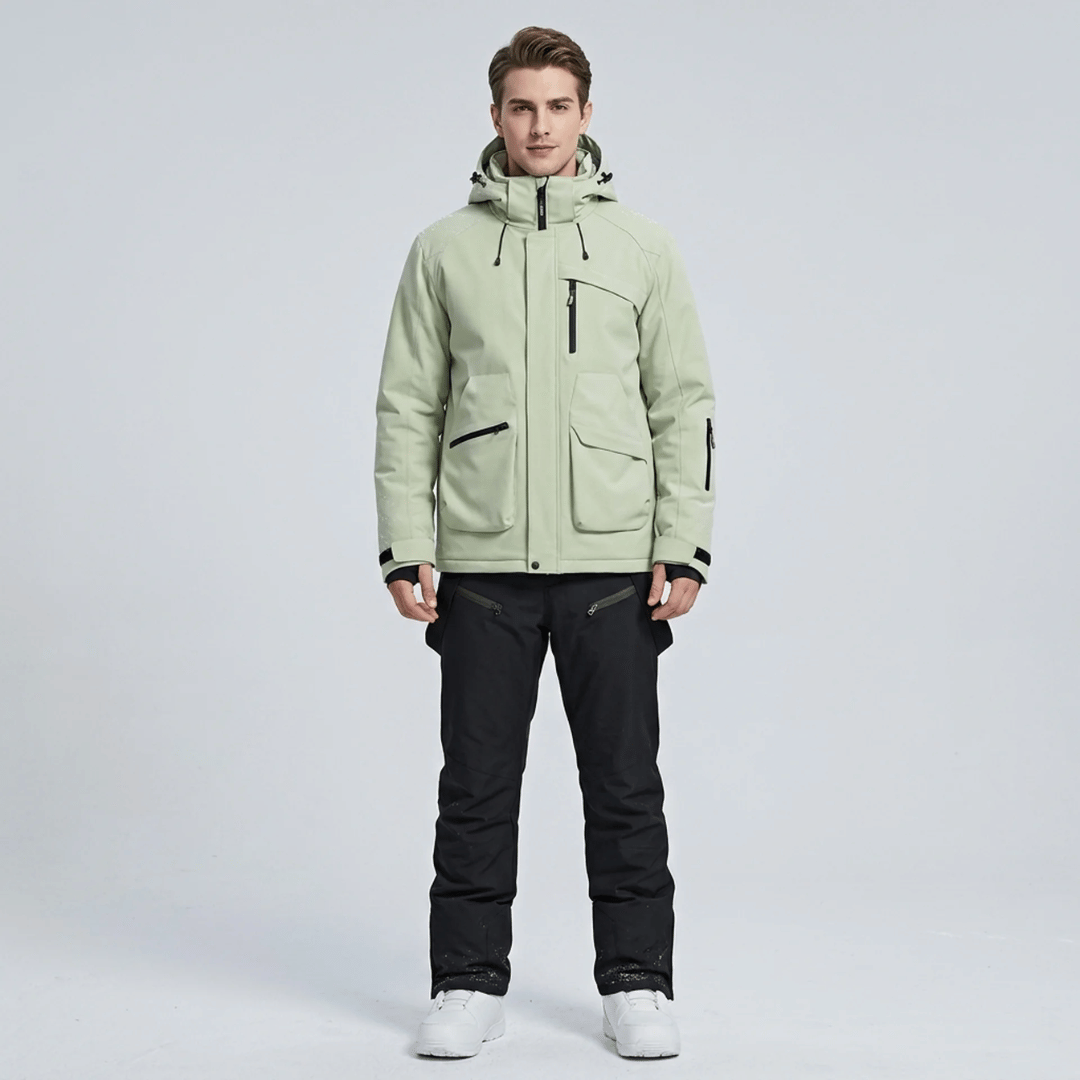 Ensemble de ski homme veste et salopette, vue de face