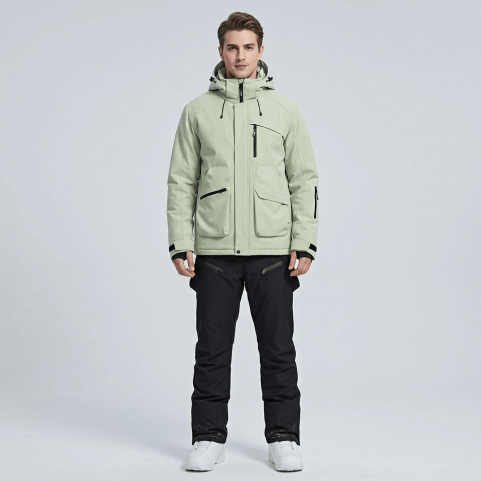 Ensemble de ski homme veste et salopette, vue de face