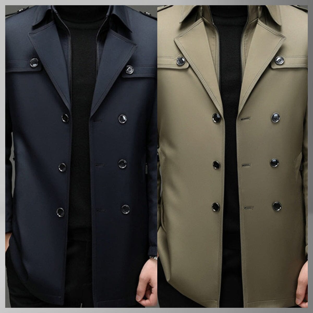 Trench homme mi-long doublure amovible