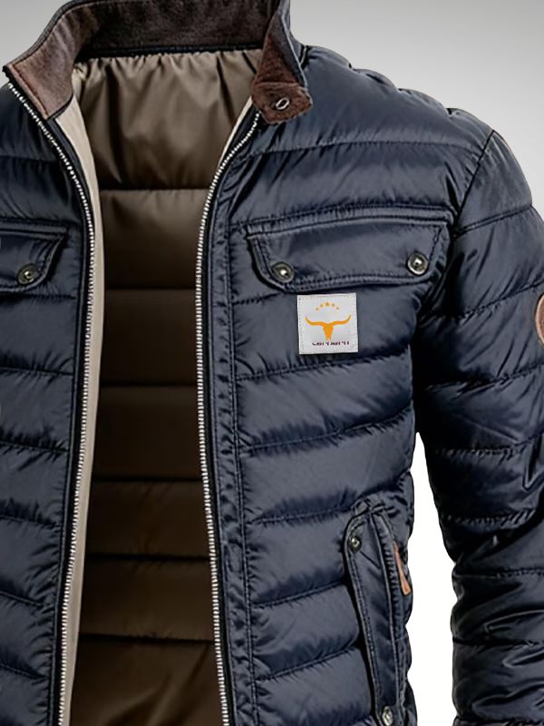Veste matelassée homme col montant