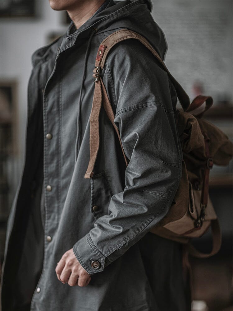 Parka homme style militaire M51 à capuche