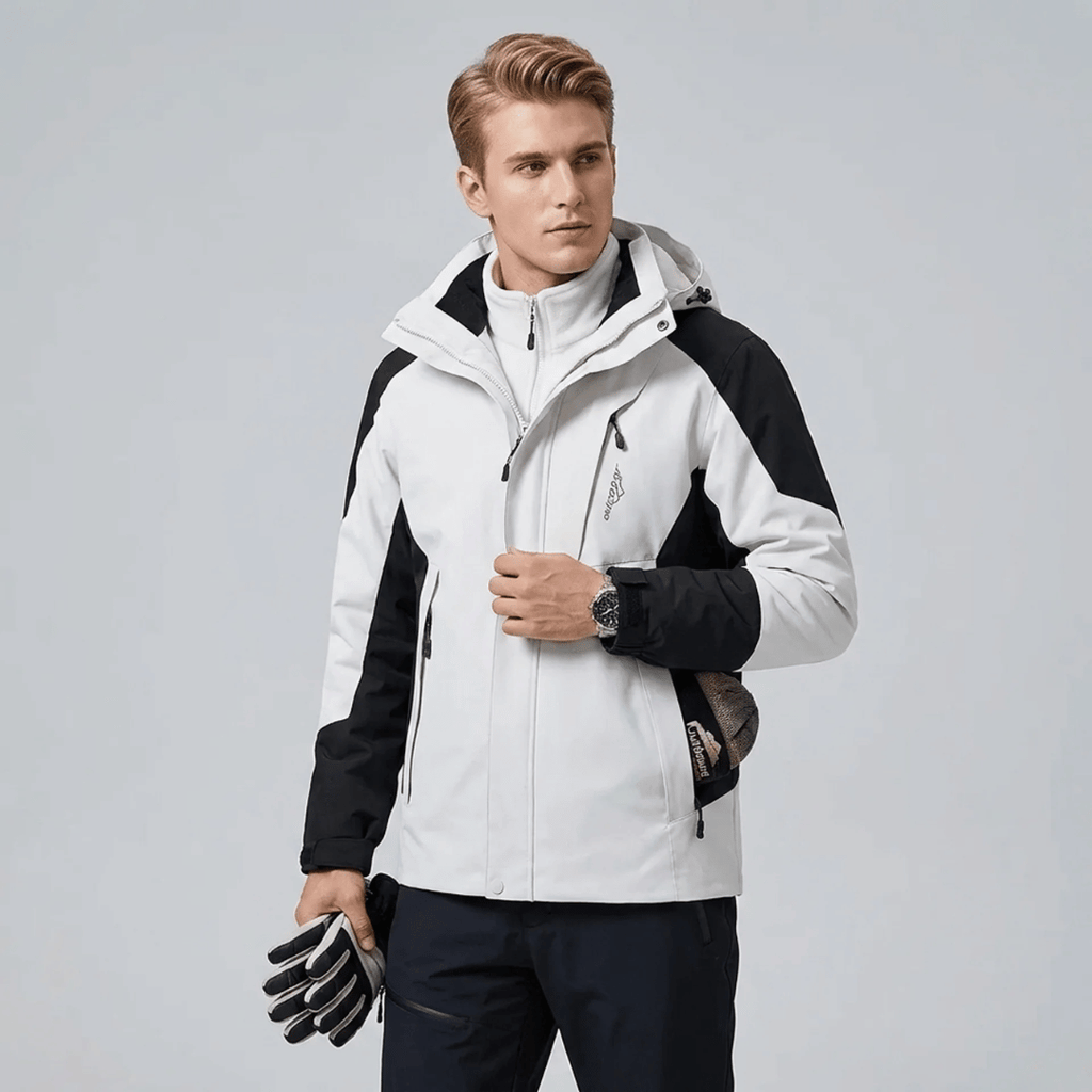 Coque exterieure impermeable de la veste 3 en 1 homme