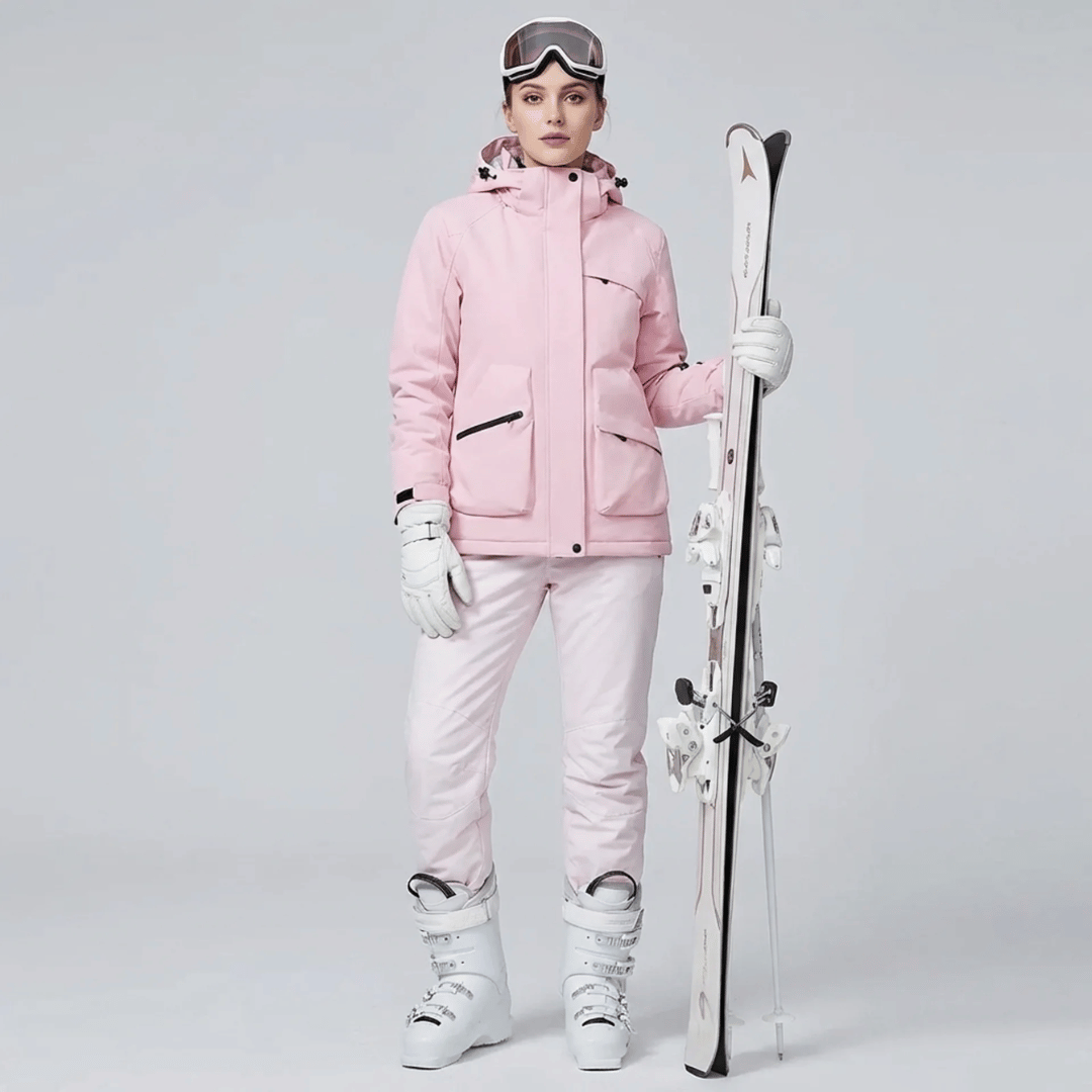 Ensemble de ski femme veste et salopette, vue de face
