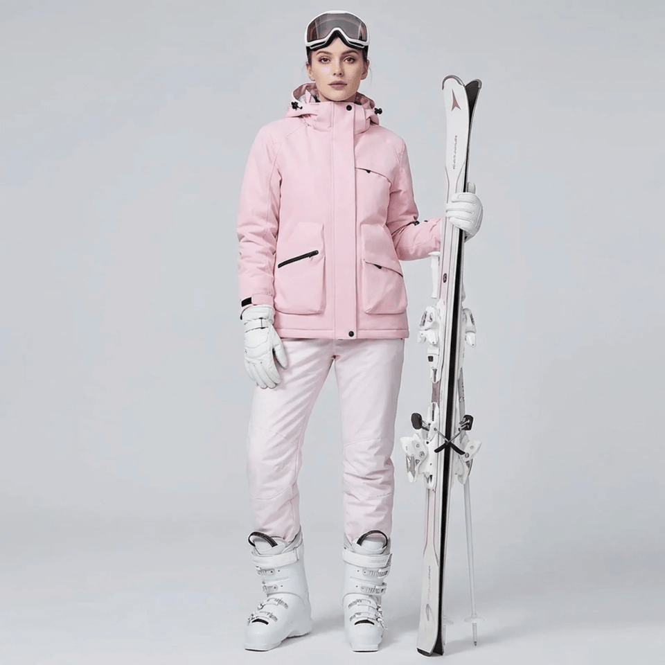 Ensemble de ski femme veste et salopette, vue de face