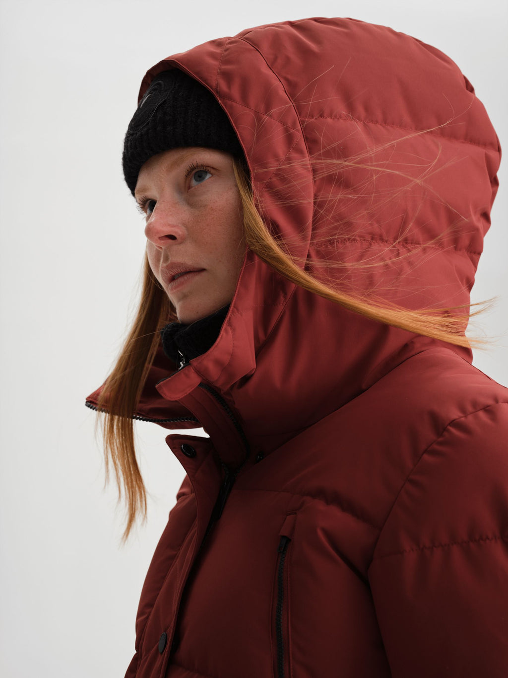 Parka matelassée longue unisexe coupe-vent