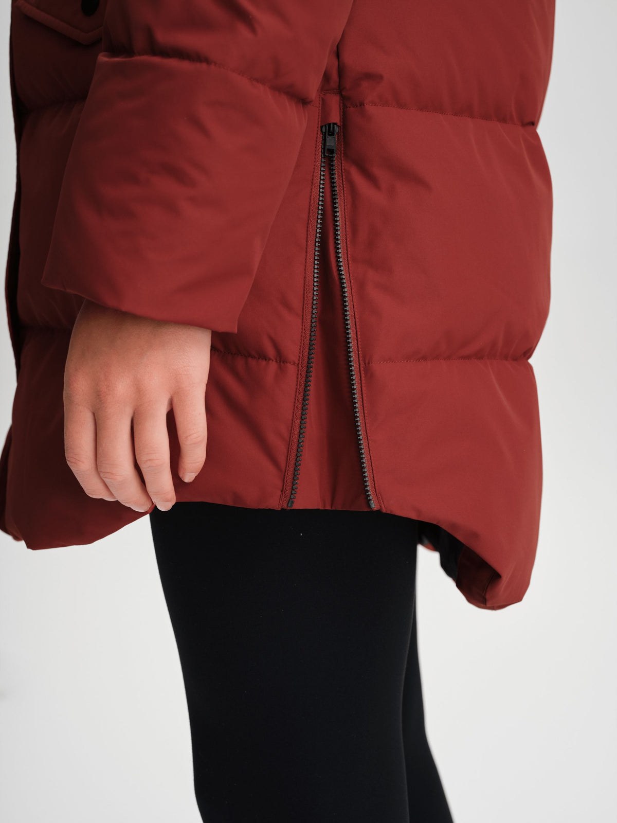 Parka matelassée longue unisexe coupe-vent