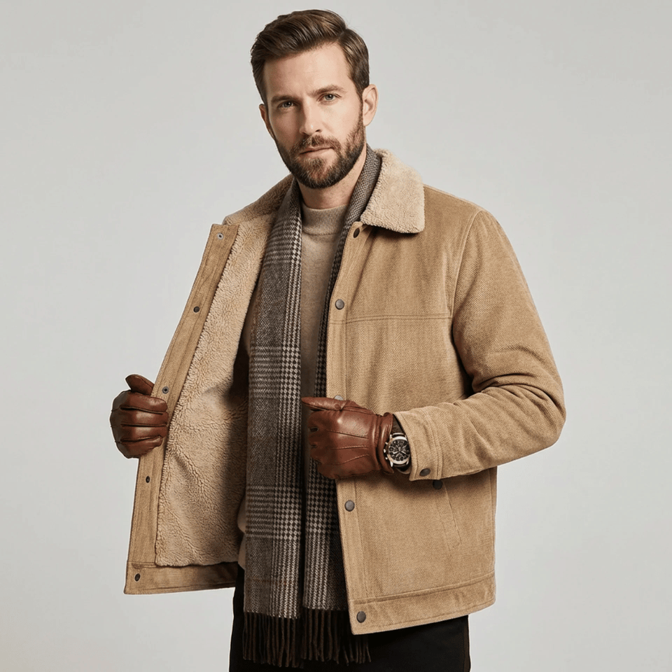 Veste homme doublee polaire Amsterdam, vue de face
