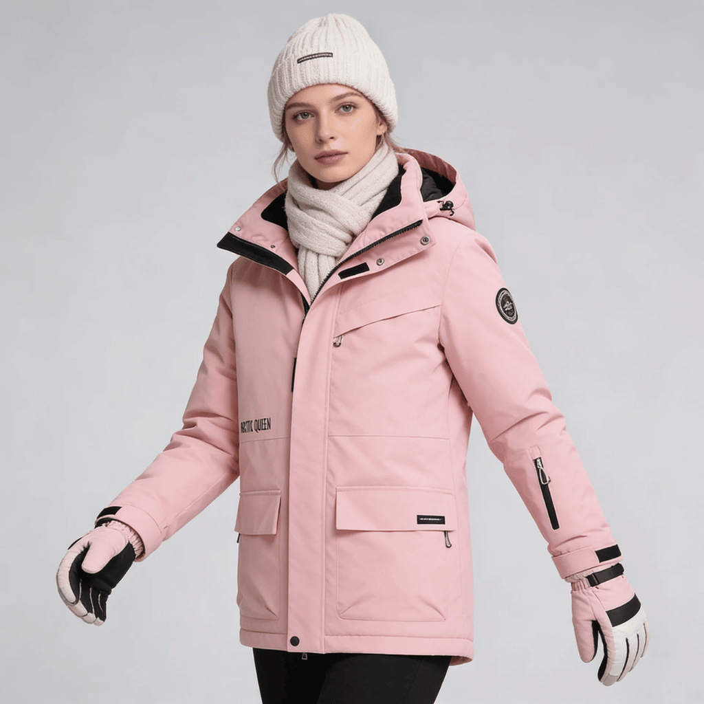 Manteau de neige femme imperméable, coloris blanc