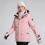 Manteau de neige femme imperméable, coloris blanc