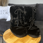 Détail de la semelle antidérapante des bottes de neige femme