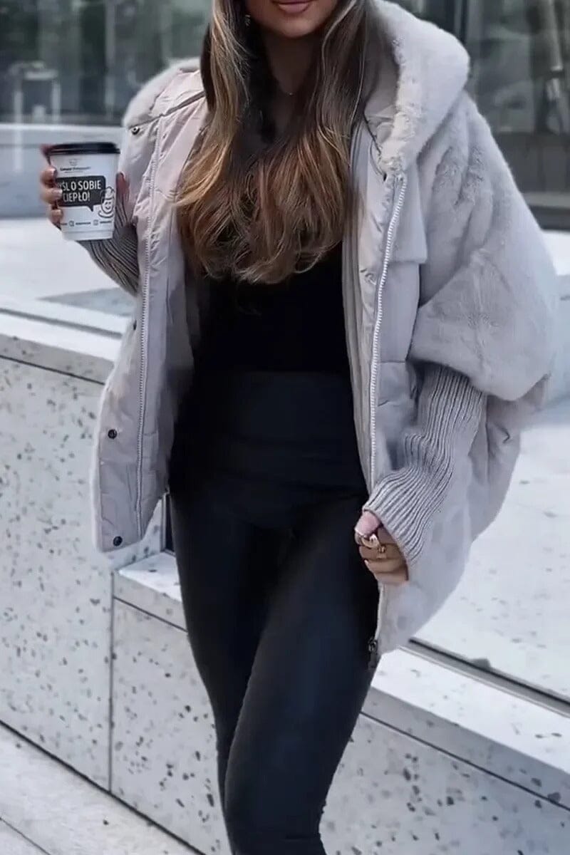 Veste bomber femme à capuche