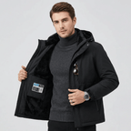 Manteau polaire homme vu de dos