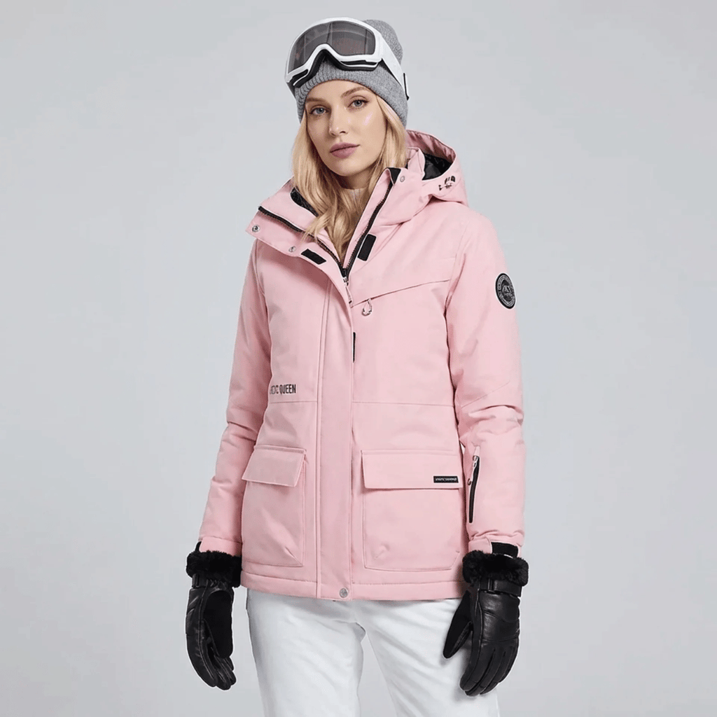 Manteau de neige femme à doublure polaire, vue de face