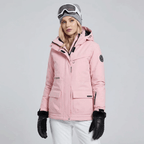 Manteau de neige femme à doublure polaire, vue de face