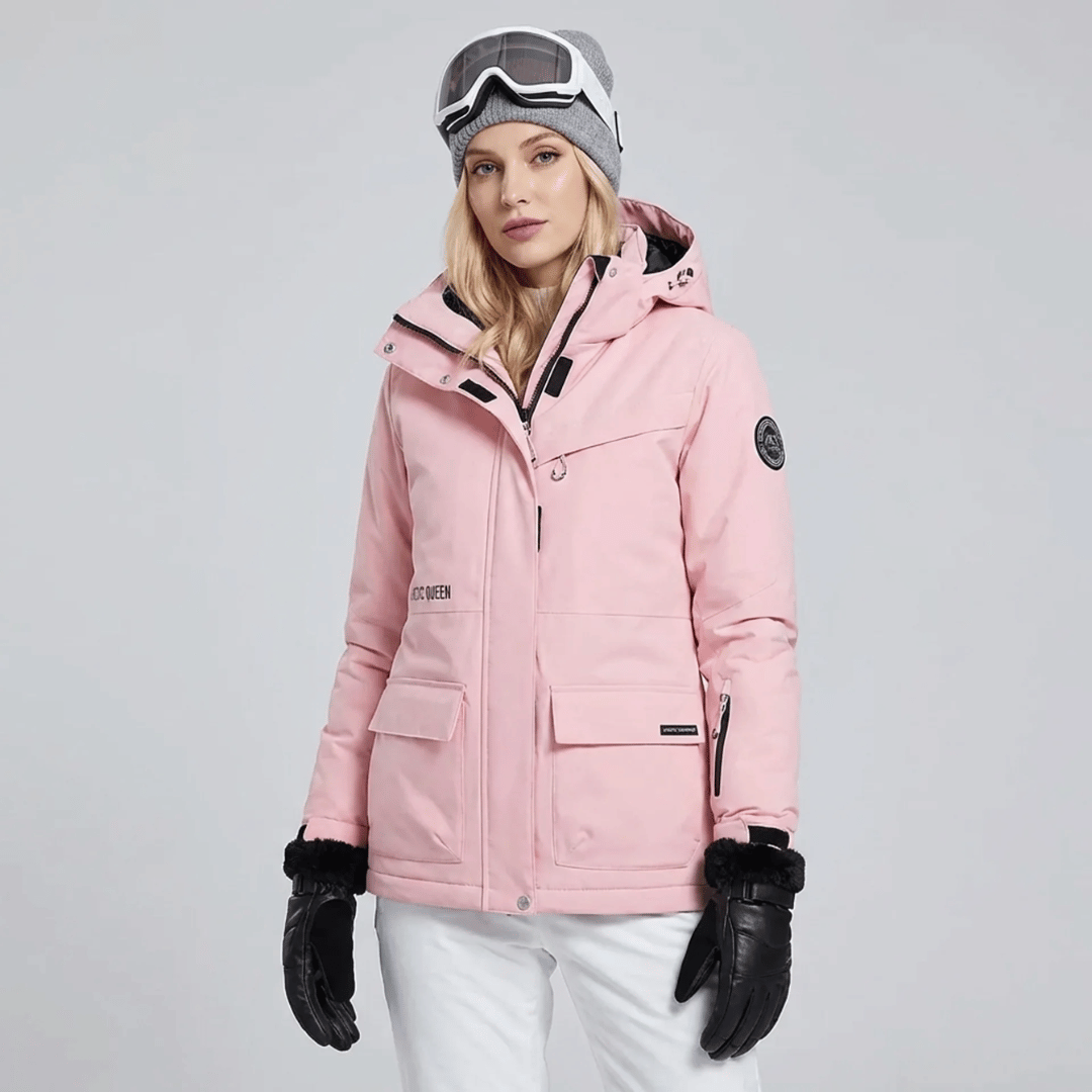 Manteau de neige femme à doublure polaire, vue de face