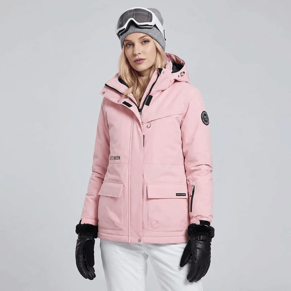 Manteau de neige femme à doublure polaire, vue de face
