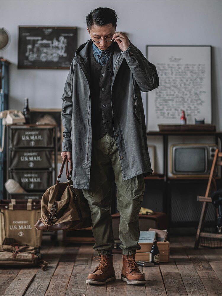 Parka homme style militaire M51 à capuche