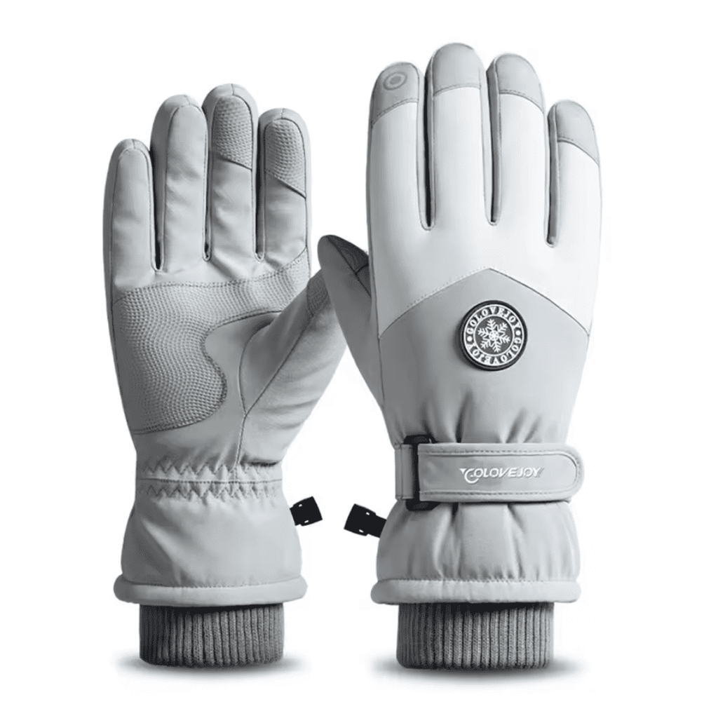 Gants de ski femme vus de dos