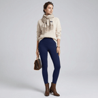 Détail de la taille haute du legging polaire femme