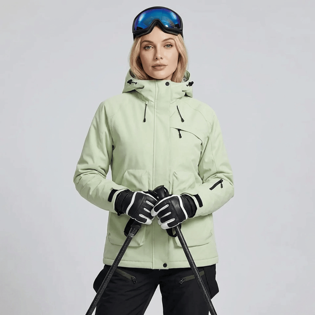 Ensemble de ski femme imperméable, coloris bleu ciel