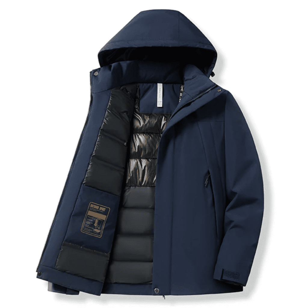Coloris disponibles de la doudoune impermeable homme