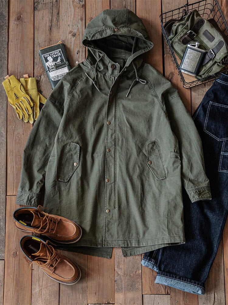 Parka homme style militaire M51 à capuche