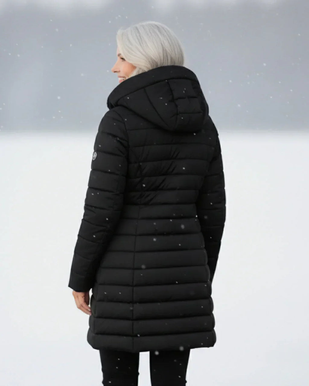 Doudoune cintrée femme doublée polaire à capuche