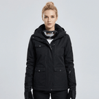 Manteau de neige femme à doublure polaire, vue de dos