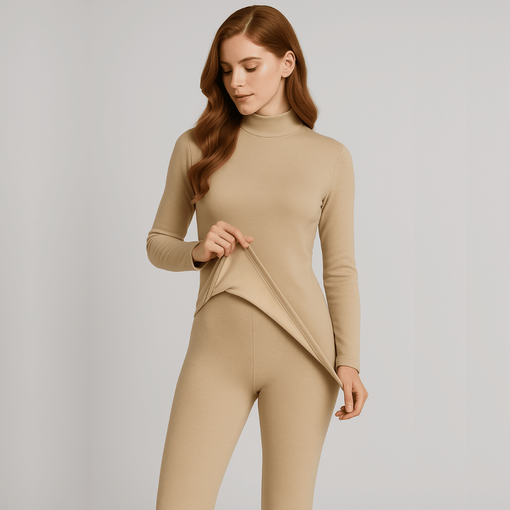 Ensemble thermique seconde peau femme vu de dos