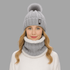 Détail de la doublure polaire intérieure du bonnet