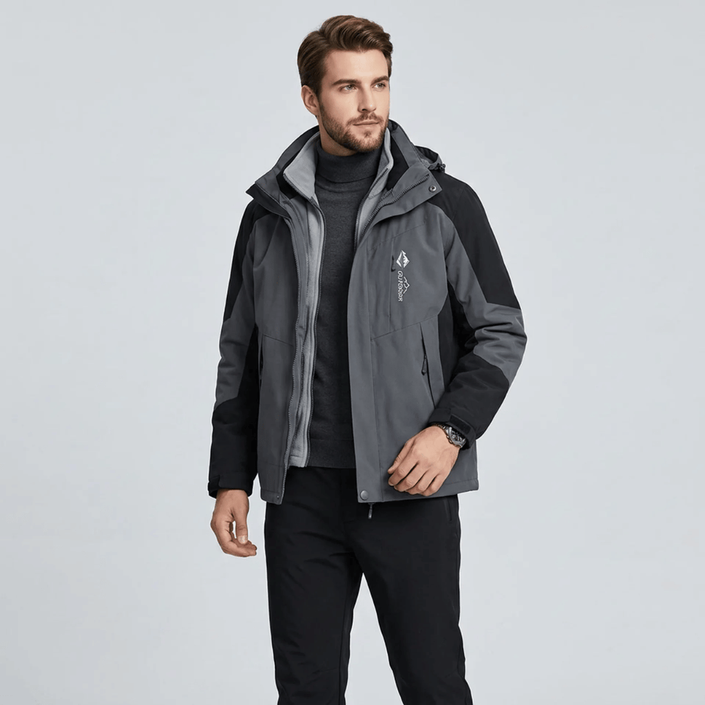 Coloris disponibles de la veste 3 en 1 impermeable homme