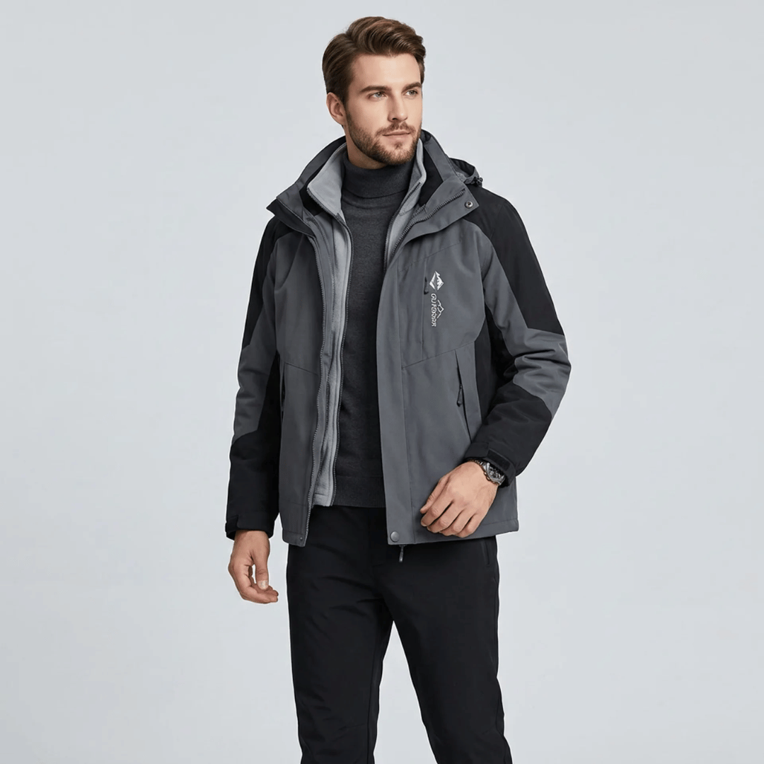 Coloris disponibles de la veste 3 en 1 impermeable homme
