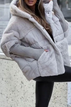 Veste bomber femme à capuche