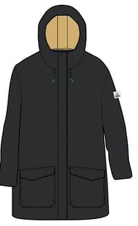 Parka isolante unisexe à capuche