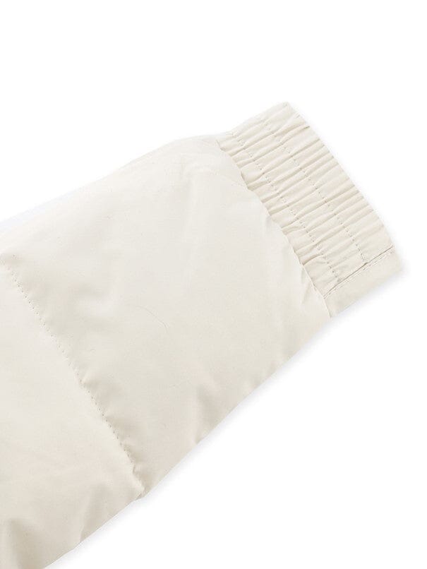 Veste matelassée courte femme col montant