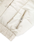 Veste matelassée courte femme col montant