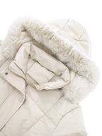 Veste matelassée courte femme col montant