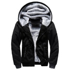Veste a capuche homme doublee polaire, vue de face